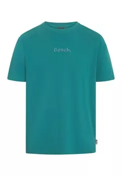 Классическая футболка BENCH Shirt, бирюзовый