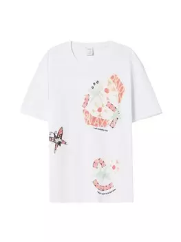 Классическая футболка Bershka Shirt, белый