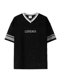 Классическая футболка Bershka Shirt, черный