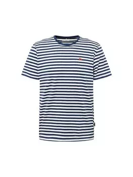 Классическая футболка BLEND Shirt Dinton, цвет blue/white