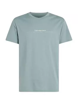 Классическая футболка Calvin Klein Jeans Shirt, пыльно-голубой