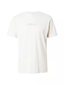 Классическая футболка Calvin Klein Jeans Shirt, серо-бежевый