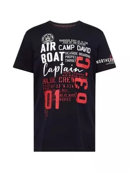Классическая футболка CAMP DAVID Shirt Alaska Ice Tour, ночной синий