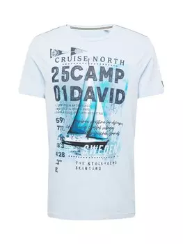 Классическая футболка CAMP DAVID Shirt Cruise North, цвет navy/sky blue/pastel blue
