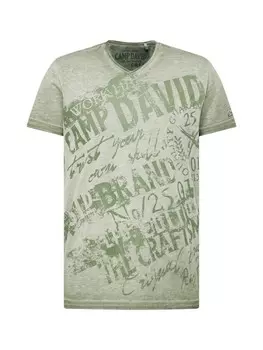Классическая футболка CAMP DAVID Shirt, цвет green/olive/reed