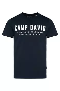 Классическая футболка CAMP DAVID Shirt, темно-синий