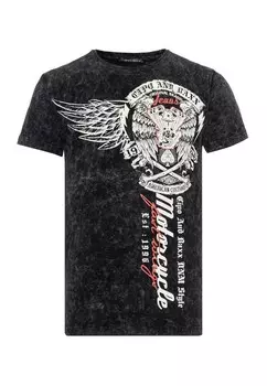 Классическая футболка CIPO & BAXX Shirt, антрацит