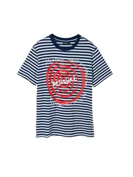 Классическая футболка Desigual Shirt, морской синий