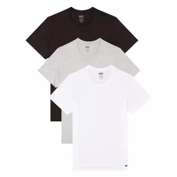 Классическая футболка DIESEL Shirt, цвет mottled grey/black/white