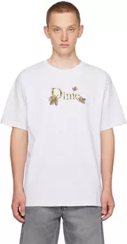 Классическая футболка Dime Grey с листьями