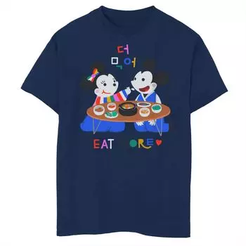 Классическая футболка Disney Mickey & Minnie для мальчиков 8–20 лет «Едем вместе» Licensed Character
