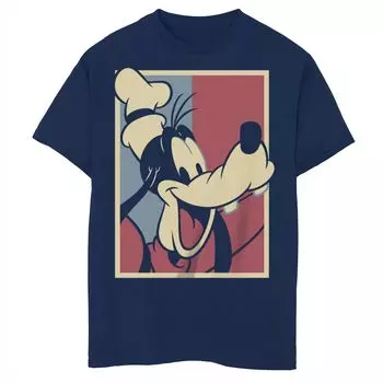 Классическая футболка Disney's Goofy Boys 8–20, красно-бело-синяя коробка с рисунком в коробке Licensed Character