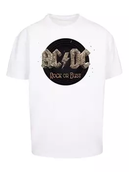 Классическая футболка F4NT4STIC Shirt ACDC Rock Band Shirt Rock or Bust, белый