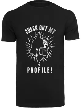 Классическая футболка F4NT4STIC Shirt Batman Check out my Profile, черный