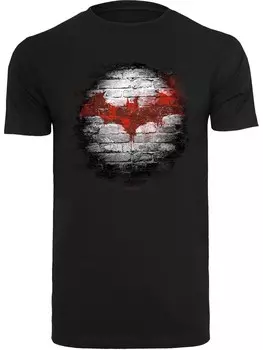 Классическая футболка F4NT4STIC Shirt Batman Logo Wall, черный