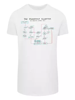 Классическая футболка F4NT4STIC Shirt Big Bang Theory TV Serie Theory Friendship Algorithm, белый