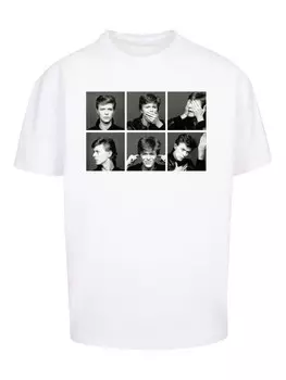 Классическая футболка F4NT4STIC Shirt David Bowie Photo Collage, белый