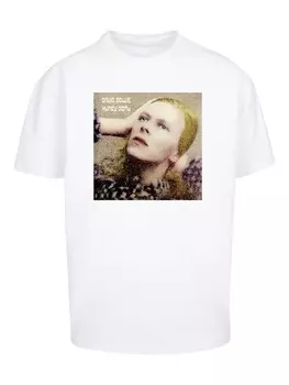 Классическая футболка F4NT4STIC Shirt David Bowie Rock Music Band Hunky Dory Album Cover, белый