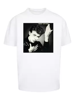 Классическая футболка F4NT4STIC Shirt David Bowie Rock Music Band Heroes Album Cover, белый