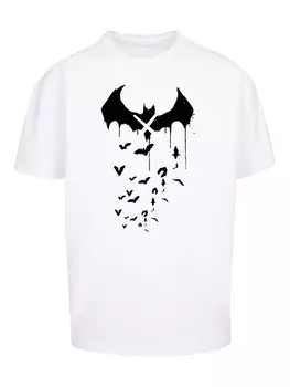 Классическая футболка F4NT4STIC Shirt DC Comics Batman Arkham Bats X Drip, белый