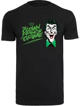 Классическая футболка F4NT4STIC Shirt DC Comics Batman Joker The Clown Prince Of Crime, черный