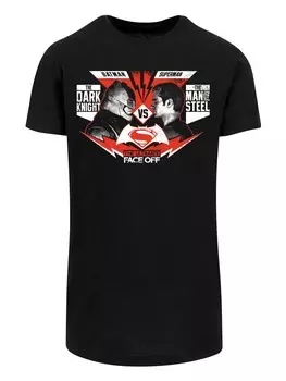 Классическая футболка F4NT4STIC Shirt DC Comics Batman v Superman Face Off, черный