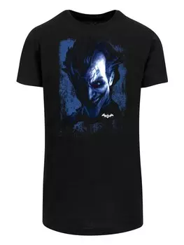 Классическая футболка F4NT4STIC Shirt DC Comics Batman Arkham Asylum Joker Face, черный