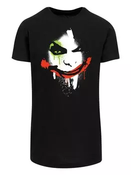 Классическая футболка F4NT4STIC Shirt DC Comics Batman Arkham City Joker Face, черный