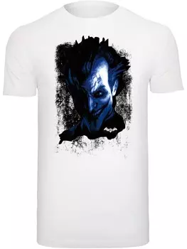 Классическая футболка F4NT4STIC Shirt DC Comics Batman Arkham Asylum Joker Face, белый