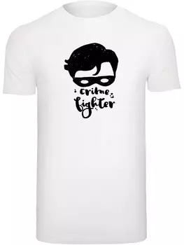 Классическая футболка F4NT4STIC Shirt DC Comics Batman Crime Fighter Sketch, белый
