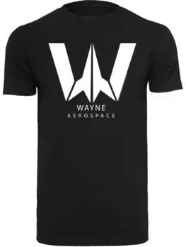 Классическая футболка F4NT4STIC Shirt DC Comics Justice League Movie Wayne Aerospace, черный