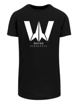 Классическая футболка F4NT4STIC Shirt DC Comics Justice League Movie Wayne Aerospace, черный