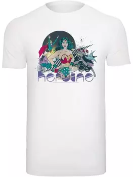 Классическая футболка F4NT4STIC Shirt DC Comics Justice League Heroine, белый