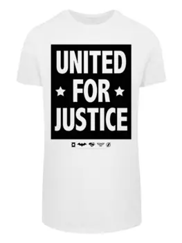 Классическая футболка F4NT4STIC Shirt DC Comics Justice League United For Justice, белый