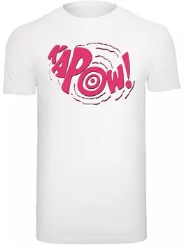 Классическая футболка F4NT4STIC Shirt DC Comics Superhelden Batman TV Serie Kapow, белый