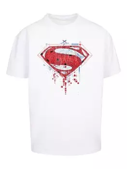 Классическая футболка F4NT4STIC Shirt DC Comics Superman Geo, белый