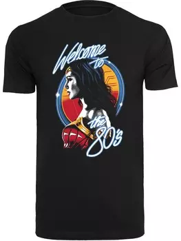 Классическая футболка F4NT4STIC Shirt DC Comics Wonder Woman 84 Welcome To The 80s, черный