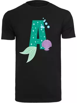 Классическая футболка F4NT4STIC Shirt Disney Alphabet A Is For Ariel, черный
