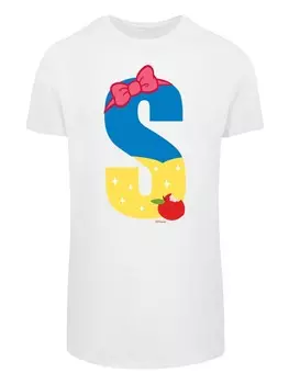 Классическая футболка F4NT4STIC Shirt Disney Alphabet S Is For Snow White, белый