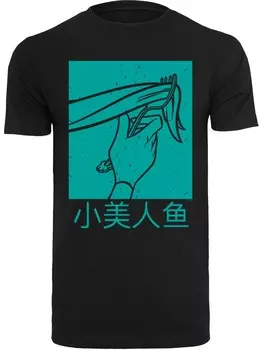 Классическая футболка F4NT4STIC Shirt Disney Ariel The Little Mermaid Hair Stroke, черный