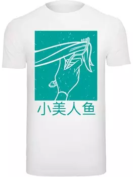 Классическая футболка F4NT4STIC Shirt Disney Ariel The Little Mermaid Hair Stroke, белый