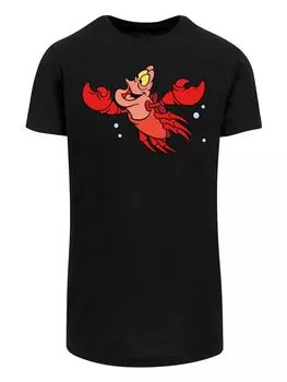 Классическая футболка F4NT4STIC Shirt Disney Arielle die Meerjungfrau Sebastian Bubbles, черный