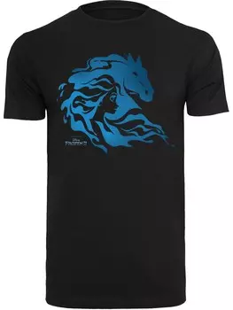 Классическая футболка F4NT4STIC Shirt Disney Frozen 2 Nokk Silhouette, черный