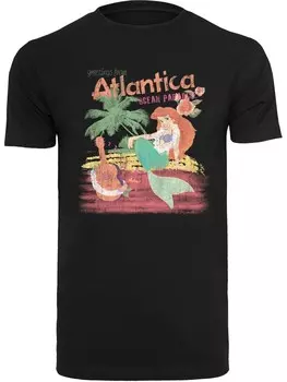 Классическая футболка F4NT4STIC Shirt Disney The Little Mermaid Greetings From Atlantica, черный