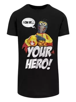Классическая футболка F4NT4STIC Shirt Disney The Muppets Gonzo I Can Be Your Hero, черный