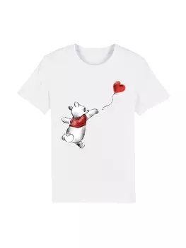 Классическая футболка F4NT4STIC Shirt Disney Winnie the Pooh & Balloon Puh der Br, белый