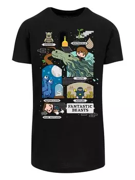 Классическая футболка F4NT4STIC Shirt Fantastic Beasts 2 Chibi Newt, черный