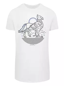 Классическая футболка F4NT4STIC Shirt Harry Potter Buckbeak LIne Art, белый