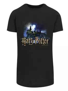 Классическая футболка F4NT4STIC Shirt Harry Potter Hogwarts Castle Schule, черный
