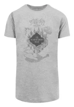 Классическая футболка F4NT4STIC Shirt Harry Potter The Marauder s Map, цвет dark grey/mottled grey